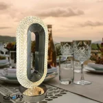 چراغ خواب بیضی سایز بزرگ شارژی 3 حالت تنظیم نور - تصویر 6