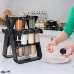 جا ادویه چرخ و فلکی رنگ مشکی 18 پارچه - تصویر 4