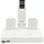 چراغ مطالعه تاشو چندکاره رومیزی LED با پنکه، ساعت و تاریخ و دمای اتاق دیجیتال و شارژر USB - تصویر 2