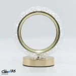 چراغ خواب شارژی دایره ای لمسی با تنظیم نور 3 حالته طرح کریستال - تصویر 4