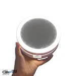 آینه آرایشی رومیزی چراغ دار تاشو با آیینه بزرگنمایی - تصویر 5