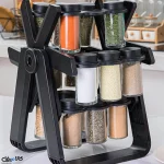 جا ادویه چرخ و فلکی رنگ مشکی 18 پارچه - تصویر 6