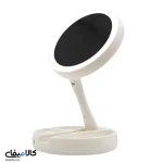 آینه آرایشی رومیزی چراغ دار تاشو با آیینه بزرگنمایی - تصویر 17