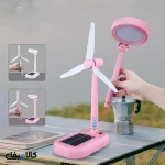 چراغ مطالعه و پنکه شارژی لمسی؛شارژ با انرژی خورشیدی - تصویر 8