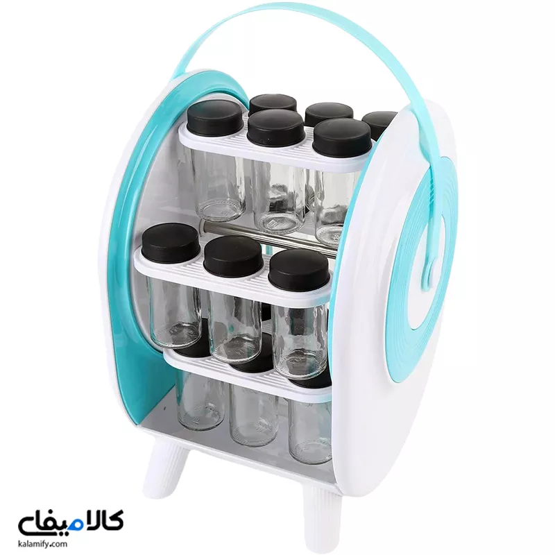 جا ادویه ۱۸ پارچه گردان ؛ نظم آشپزخانه...