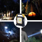 چراغ قوه و اضطراری کمپی دارای پاوربانک مدل Hello Cloud  شارژ با انرژی خورشیدی - تصویر 7