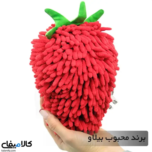 دستمال حوله‌ای موز و توت‌فرنگی | حوله و لیف حمام چندکاره در 2 طرح - تصویر 9