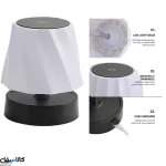 چراغ خواب شارژی لمسی؛ با 3 مدل تنظیم ارتفاع انتخابی شیک، کاربردی و مناسب برای اتاق خواب و رستوران‌ها - تصویر 3