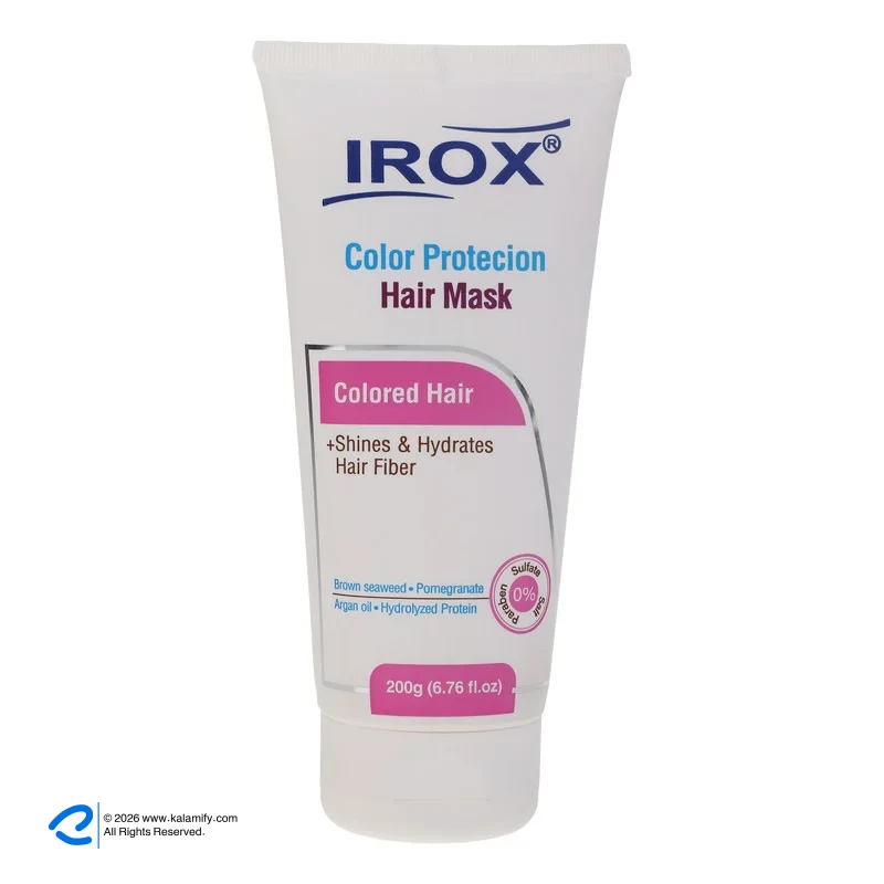 ماسک مو ایروکس مدل color protecion وزن 200 گرم ماسک مو ایروکس color protecion