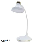 چراغ مطالعه شارژی دیمردار سفید طلایی - تصویر 15