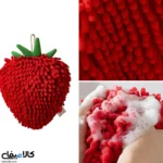 دستمال حوله ای موز و توت فرنگی | استفاده بعنوان حوله و لیف حمام - تصویر 4