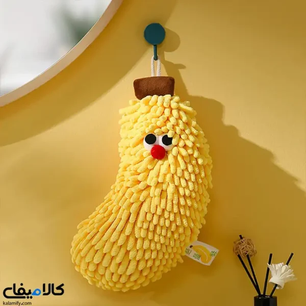 دستمال حوله‌ای موز و توت‌فرنگی | حوله و لیف حمام چندکاره در 2 طرح - تصویر 13