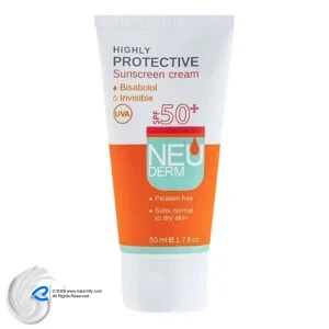 کرم ضدآفتاب نئودرم Highly Protective Invisible SPF50