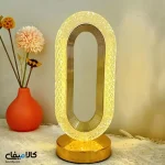 چراغ خواب بیضی سایز بزرگ شارژی 3 حالت تنظیم نور - تصویر 14