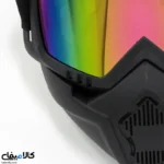 ماسک موتورسواری عینک‌دار | محافظ صورت و چشم، مناسب آفرود - تصویر 10