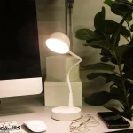 چراغ مطالعه  لمسی رومیزی مدرن (مدل سفید مینیمال) برند DIGOD دیمردار با 3 حالت نور - تصویر 2