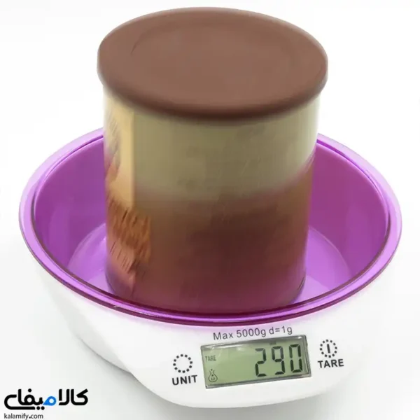 ترازو آشپزخانه دیجیتال کاسه‌دار | وزن‌کشی دقیق تا 5 کیلوگرم