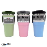 تراول ماگ؛ برندAMSZM گنجایش 650 میلی لیتر،2 جداره 2 حالته - تصویر 7