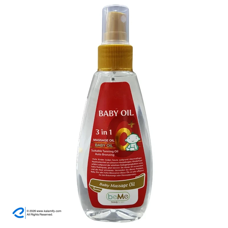 روغن ماساژ کودک بی می مدل 3in1 حجم 168 میلی لیتر روغن ماساژ کودک بی می مدل 3in1 حجم 168 میلی لیتر
