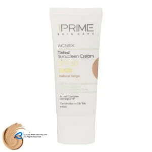 کرم ضدآفتاب رنگی پرایم مدل Acnex Beige SPF60، مناسب پوست‌های چرب، حجم 40 میلی‌لیتر
