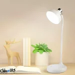 چراغ مطالعه شارژی دیمردار سفید طلایی - تصویر 6