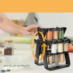 جا ادویه چرخ و فلکی رنگ مشکی 18 پارچه - تصویر 10