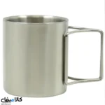 لیوان دسته دار استیل دوجداره