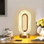 چراغ خواب بیضی سایز بزرگ شارژی 3 حالت تنظیم نور - تصویر 3