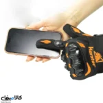 دستکش ضربه گیر موتور سواری قابلیت کار با موبایل - تصویر 4