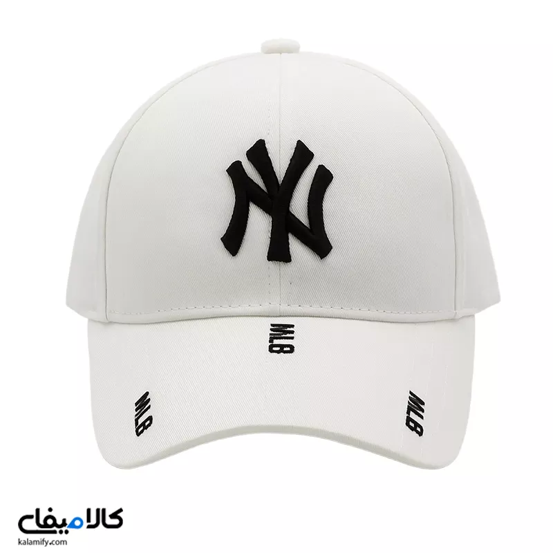 کلاه آفتابی مدل NY رنگ سفید