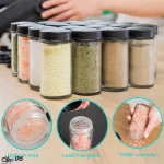 جا ادویه چرخ و فلکی رنگ مشکی 18 پارچه - تصویر 5