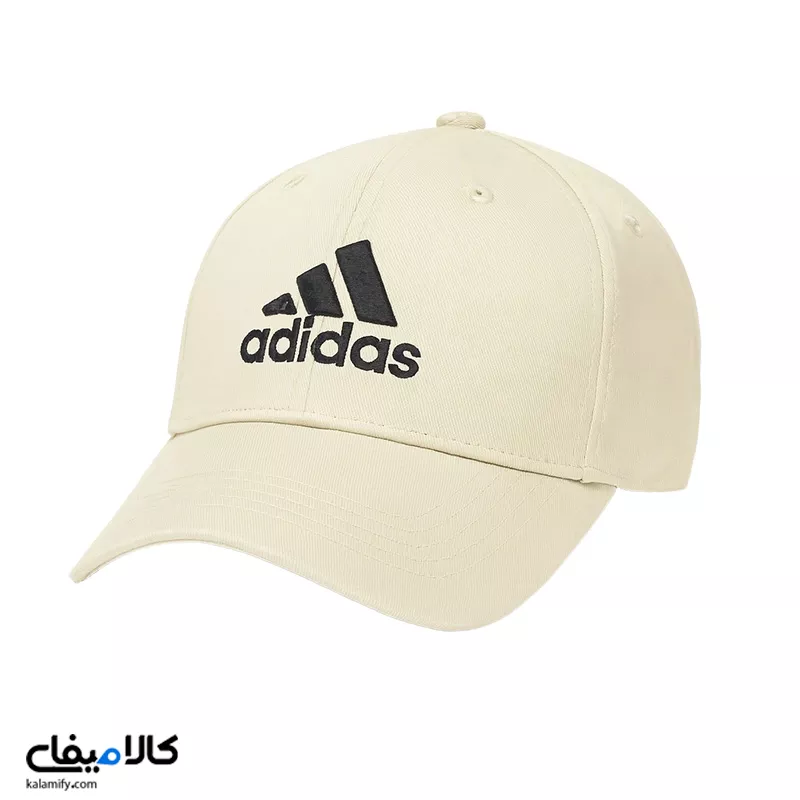 کلاه آفتابی مدل آدیداس ۳ خط رنگ کرم