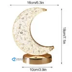 چراغ رومیزی مدل کریستال ماه کد 404052