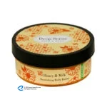 کره بدن دیپ سنس مدل Honey حجم 200 میلی‌لیتر مغذی و آبرسان قوی با کره شی، روغن نارگیل و آملا، ضد خشکی و نرم‌کننده پوست با جذب سریع و حفظ رطوبت طولانی‌مدت مناسب بانوان