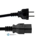 کابل برق 3 پین منبع تغذیه  مدل EU-C19