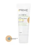کرم ضدآفتاب رنگی پرایم SPF60 مدل Acnex، مناسب پوست‌های چرب، حجم 40 میلی‌لیتر