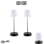 چراغ خواب و رومیزی چتری شارژی لمسی LED با قابلیت تنظیم ارتفاع، نور ملایم و طراحی مدرن - تصویر 3