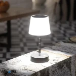 چراغ خواب و رومیزی چتری شارژی لمسی LED با قابلیت تنظیم ارتفاع، نور ملایم و طراحی مدرن - تصویر 2