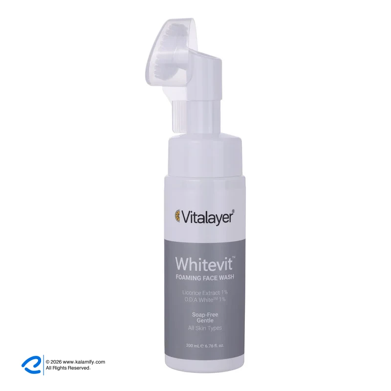 فوم شستوشوی صورت ویتالیر مدل Whitevit مناسب برای انواع پوست حجم 200 میلیلیتر 1 فوم شستوشوی صورت ویتالیر مدل Whitevit مناسب برای انواع پوست حجم 200 میلیلیتر - نمای 1