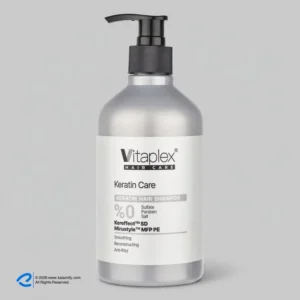 شامپو مو ویتاپلکس مدل KC01 مناسب موهای کراتین شده، نرم‌کننده، لطافت‌بخش، تقویت‌کننده، ترمیم‌کننده، ضد وز، براق‌کننده، حجم 500 میلی‌لیتر - نمای 1