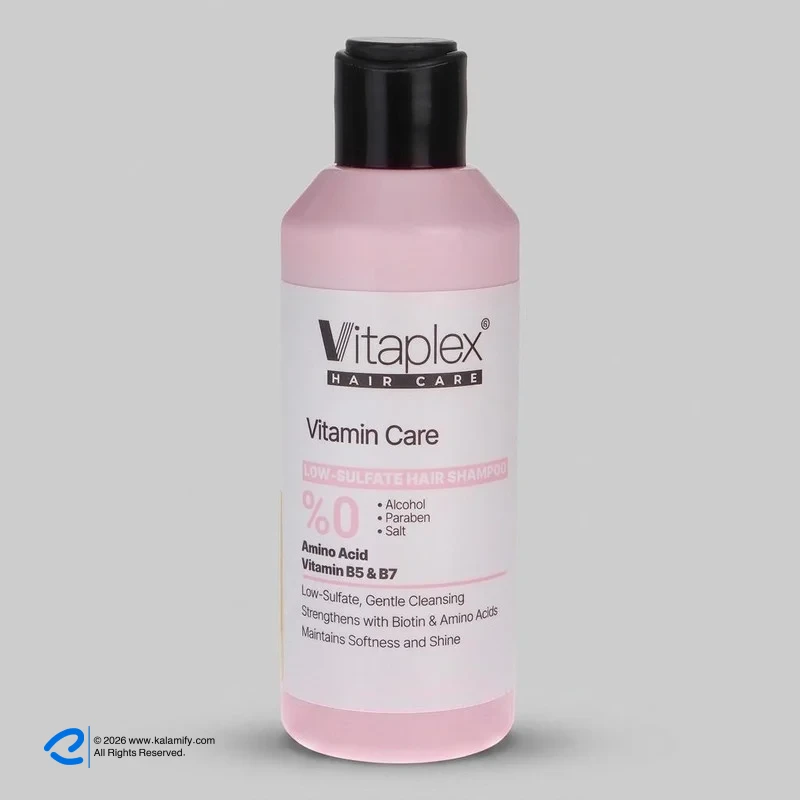 شامپو تقویت کننده مو ویتاپلکس مدل VITAMIN CARE حجم 200 میلیلیتر، مناسب انواع مو، بدون الکل، مرطوبکننده، ترمیمکننده، لطافتبخش و آبرسان 1 شامپو تقویت کننده مو ویتاپلکس مدل VITAMIN CARE حجم 200 میلیلیتر، مناسب انواع مو، بدون الکل، مرطوبکننده، ترمیمکننده، لطافتبخش و آبرسان - نمای 1
