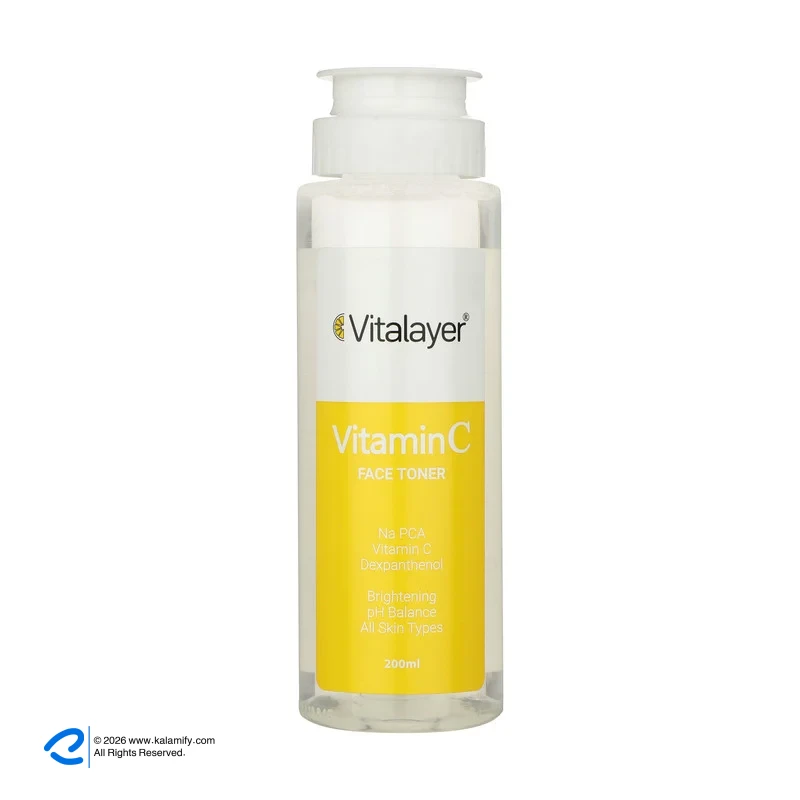 تونر پاک کننده صورت ویتالیر مدل Vitamin C حجم 200 میلی لیتر 1 تونر پاک کننده صورت ویتالیر مدل Vitamin C حجم 200 میلی لیتر - نمای 1